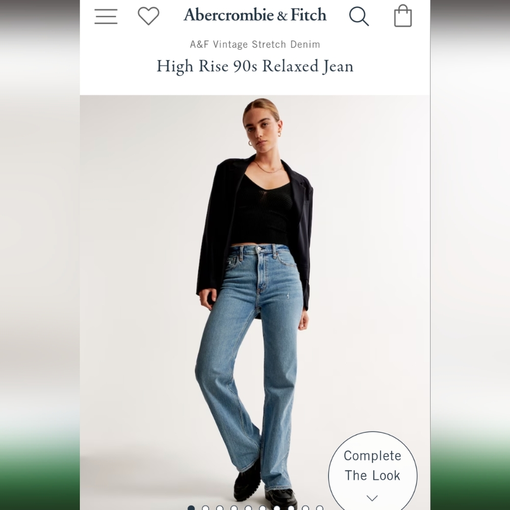 Abercrombie & Fitch 90's high waisted jeans
